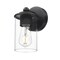 Z-Lite Thayer Vanity, 1-Light, 4.75 In.W x 5.75 In.L x 8.75 In.H, Matte Black/Clear 742-1S-MB - alternate 3
